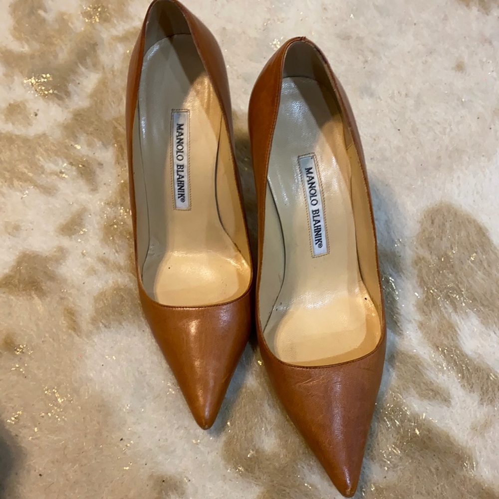 Manolo Blahnik Classic Brown Pumps | Size 37
